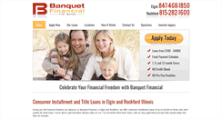 Desktop Screenshot of banquetfinancial.net